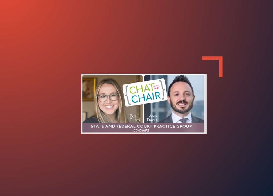 Alex Durst Shares Professional and Personal Anecdotes in CBA’s “Chat with the Chair”
